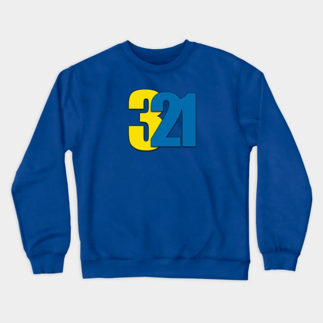 Down Syndrome 321 Crewneck Sweatshirt by Prints with Meaning